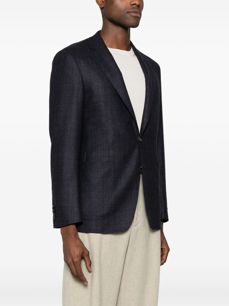 check-pattern blazer 3