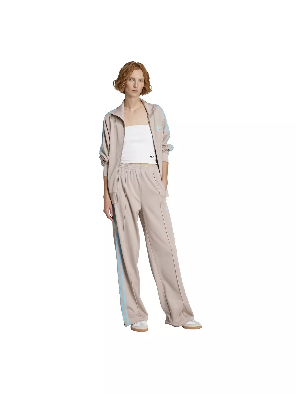 Originals Women's Adicolor Classic Firebird Loose Track Tracksuit Bottoms -Beige - 5