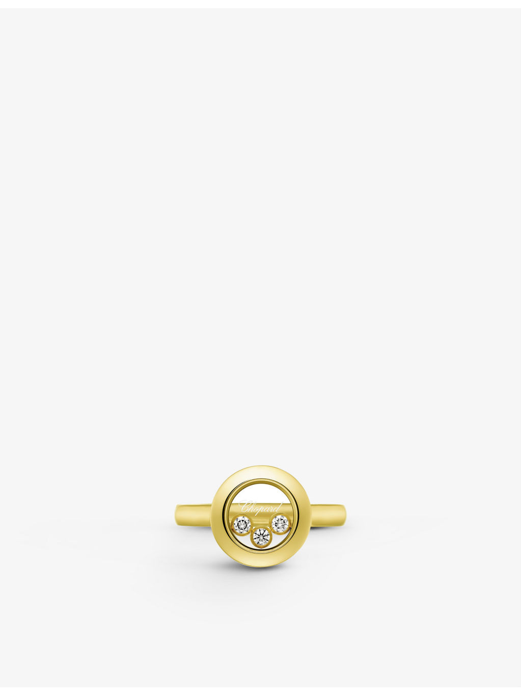 Happy Diamonds Icons 18ct yellow-gold and 0.15ct diamond ring - 2