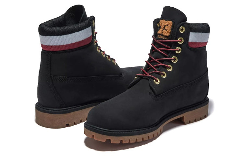 Timberland Timberland 6 Inch Heritage Cupsole Boot 'Black Nubuck with Red' A2GZ9001 outlook