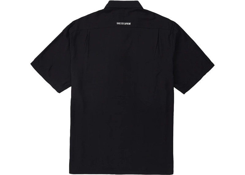 Supreme Supreme Jean Paul Gaultier Flower Power Rayon Shirt Black outlook