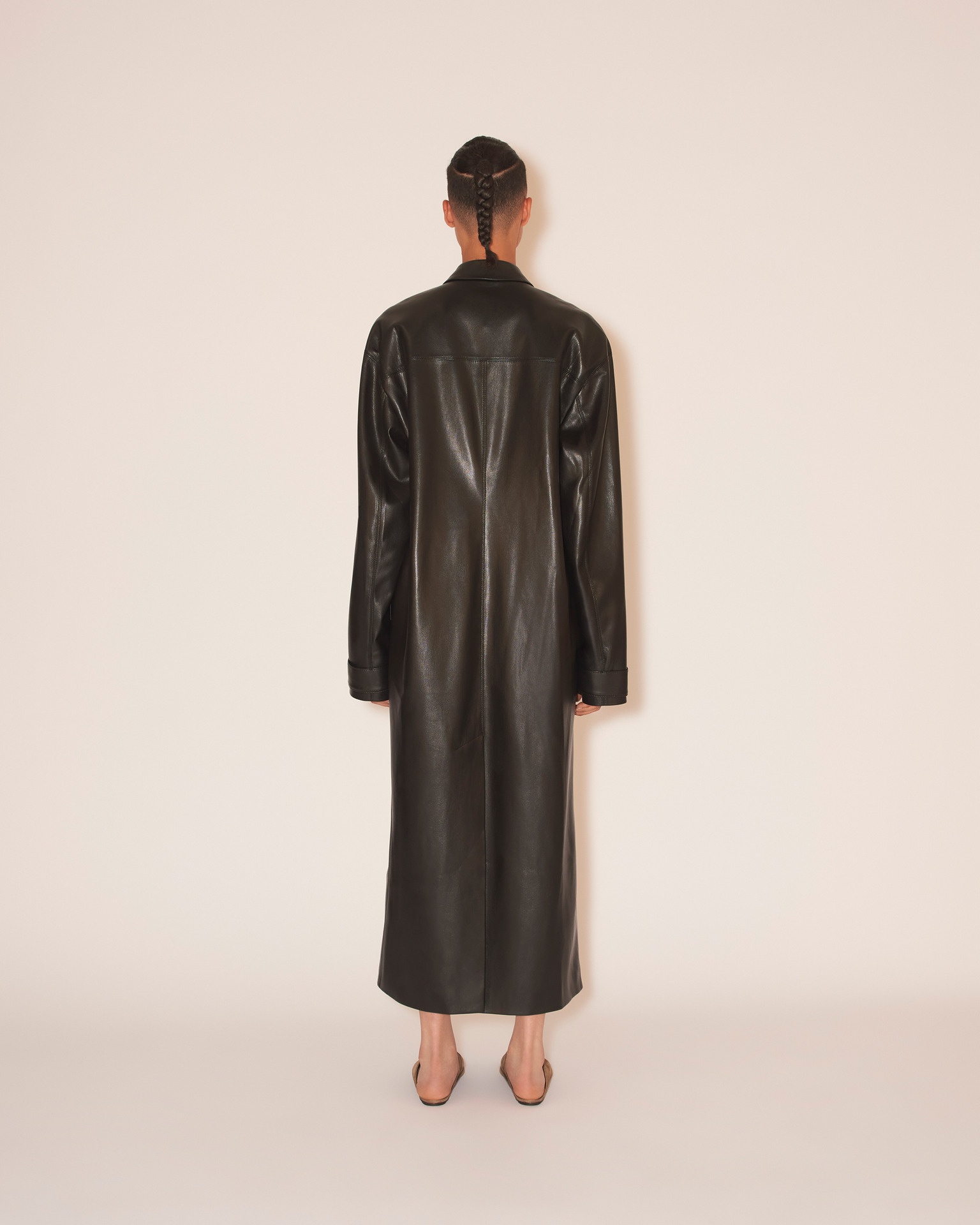 DORDI - OKOBOR™ alt-leather coat - Black - 6