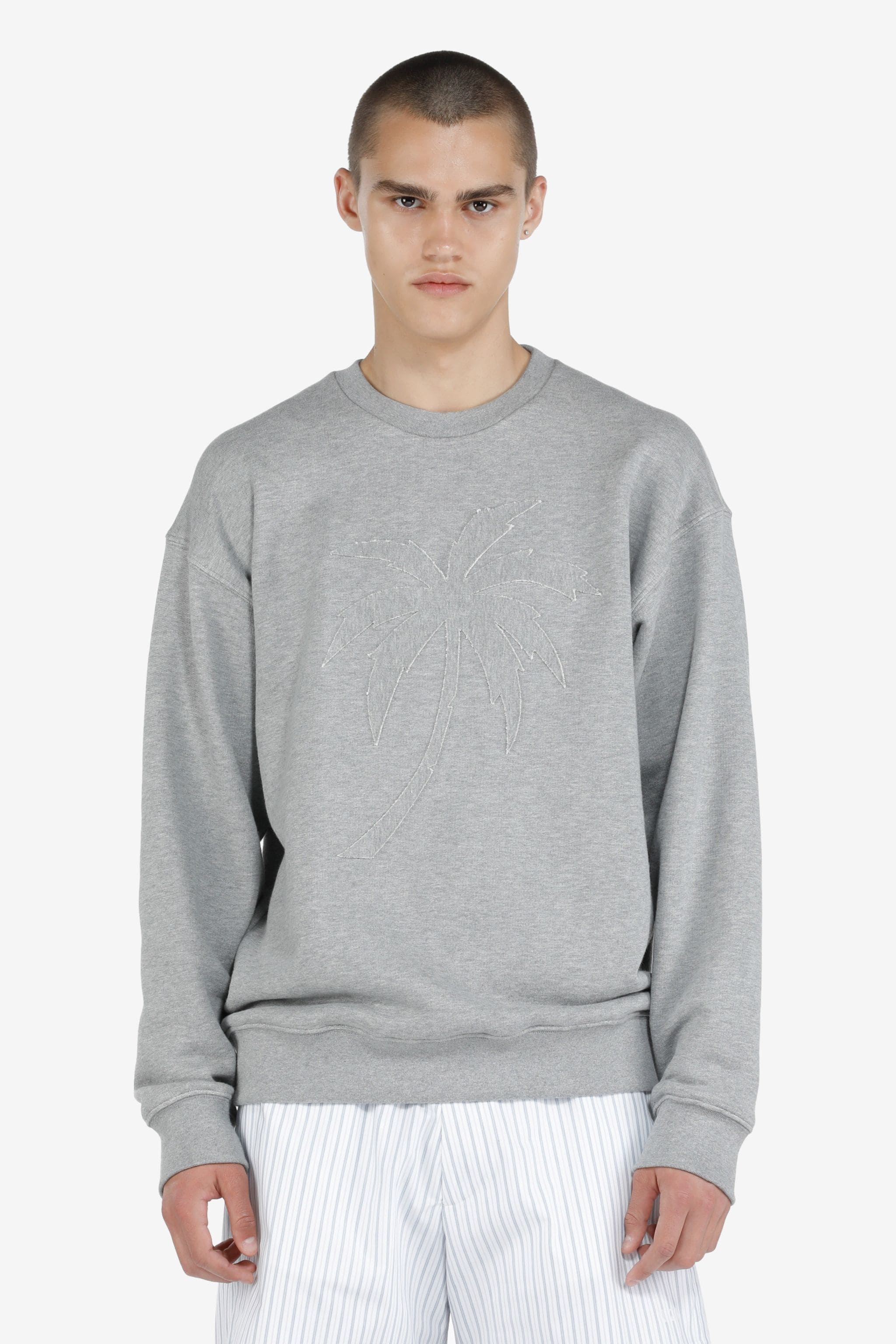 LOGO-APPLIQUÉ COTTON SWEATSHIRT - 1