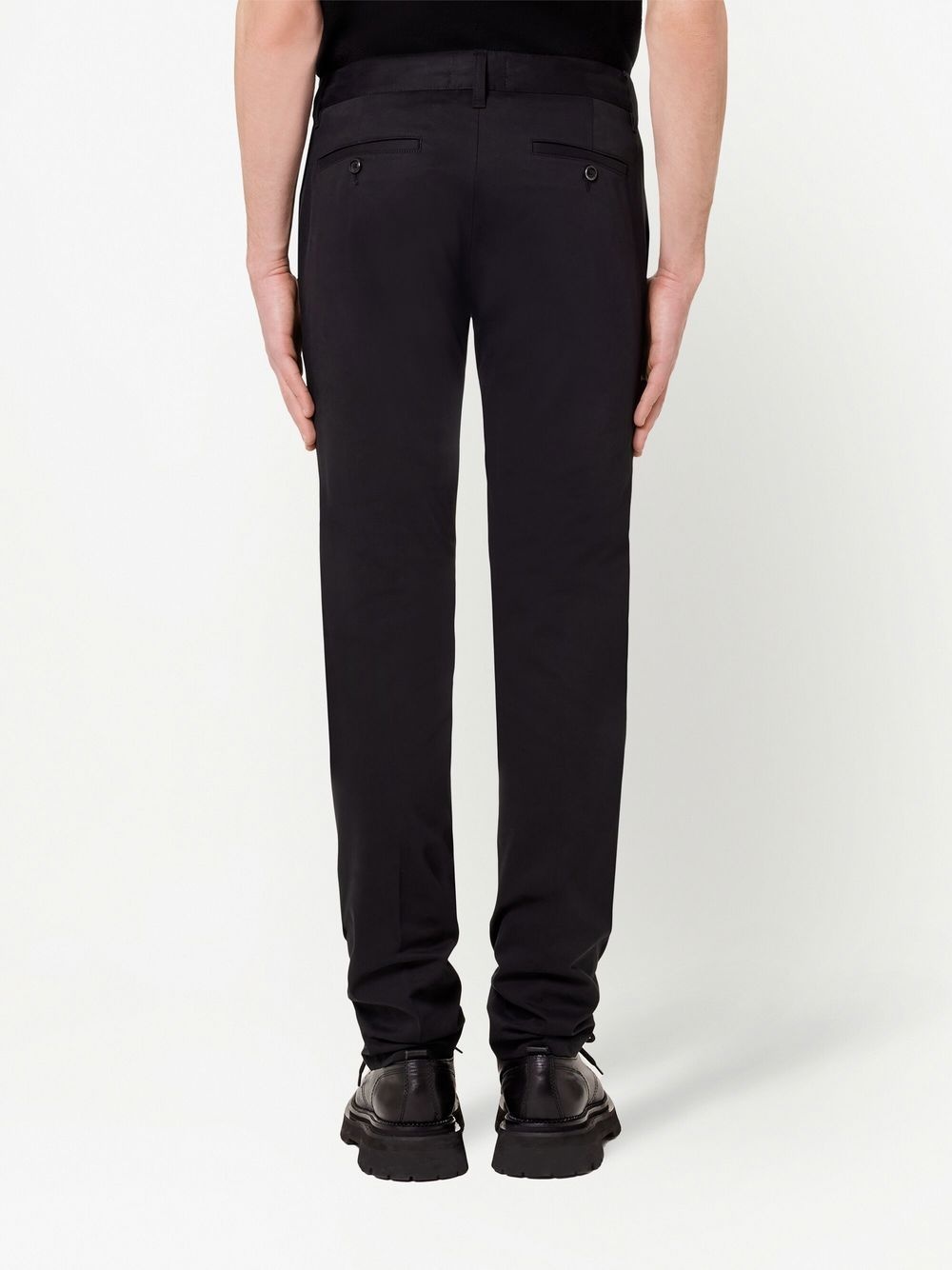 mid-rise straight-leg trousers - 4