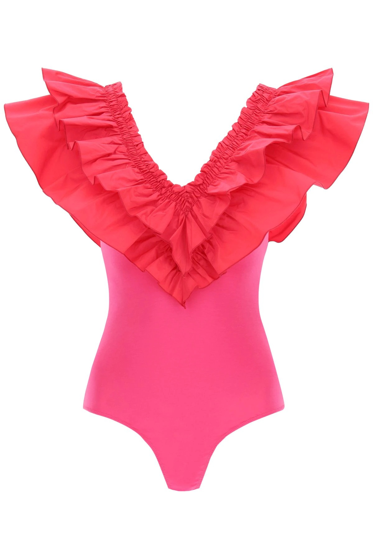 RUFFLE BODYSUIT TOP - 1