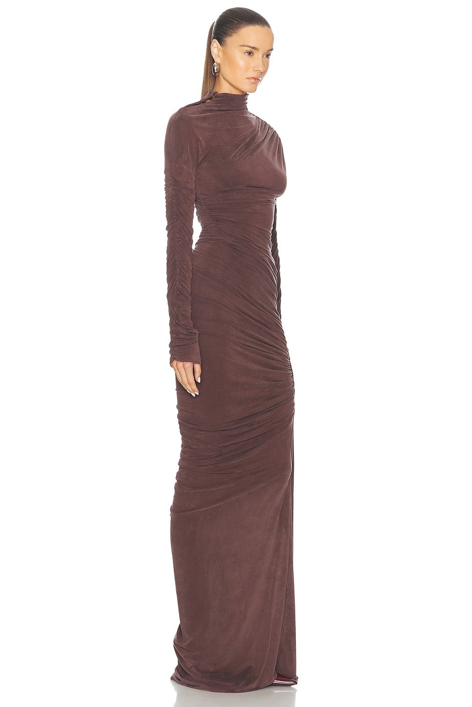 ATLEIN Hyper Ruched Long Dress | REVERSIBLE
