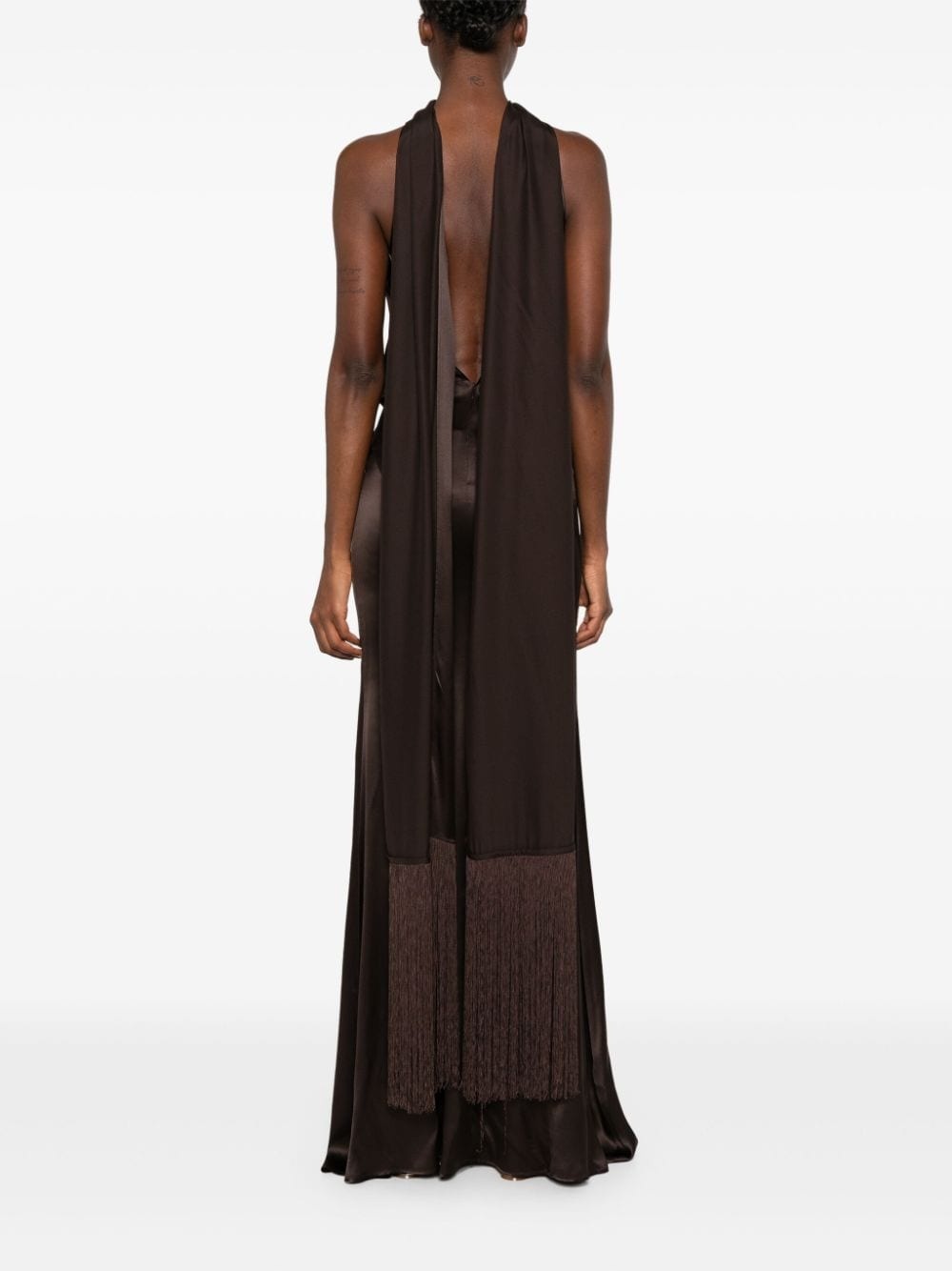 silk maxi dress - 4