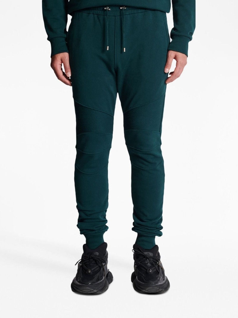 ribbed-detail drawstring track pants 5