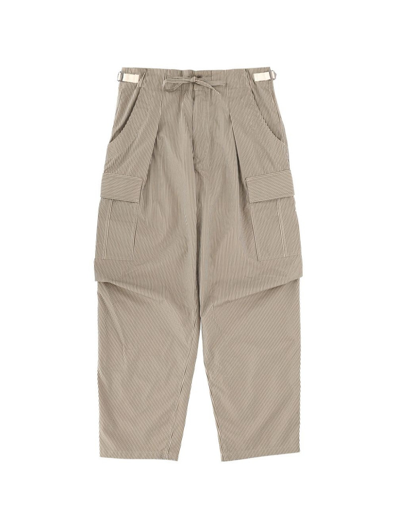 striped drawstring trousers 1