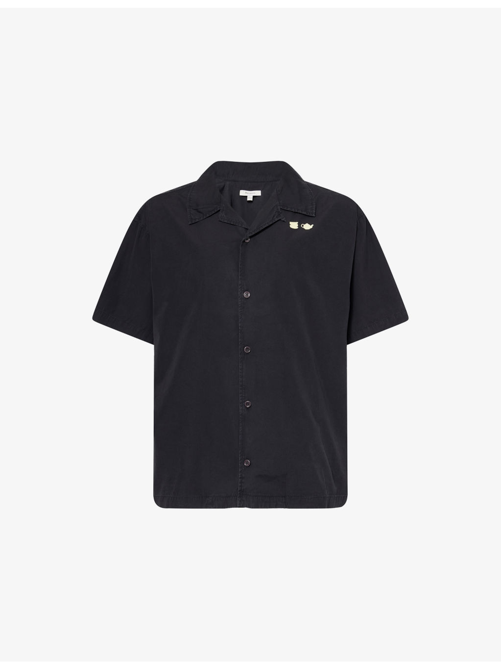 Relaxed-Fit Embroidered-Logo Cotton Shirt - 1