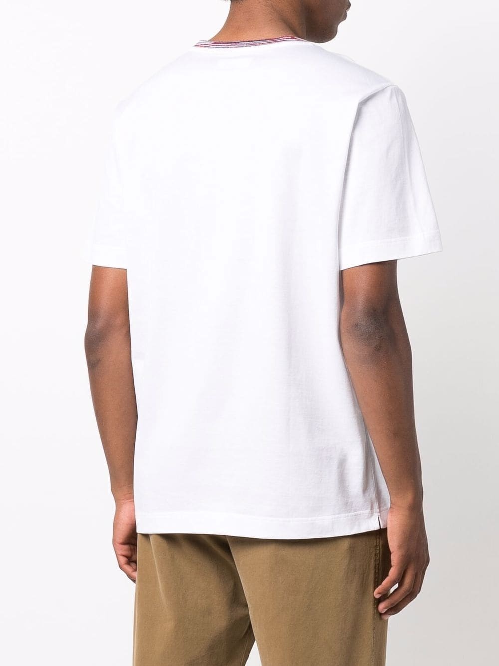 contrast-trim T-shirt - 4