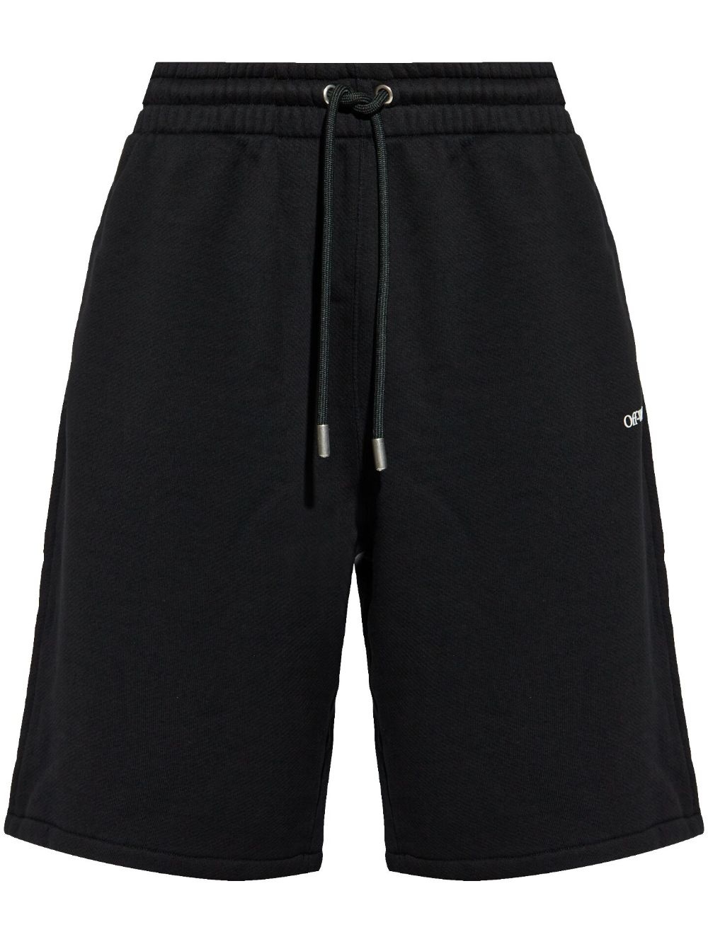 logo-print track shorts - 1