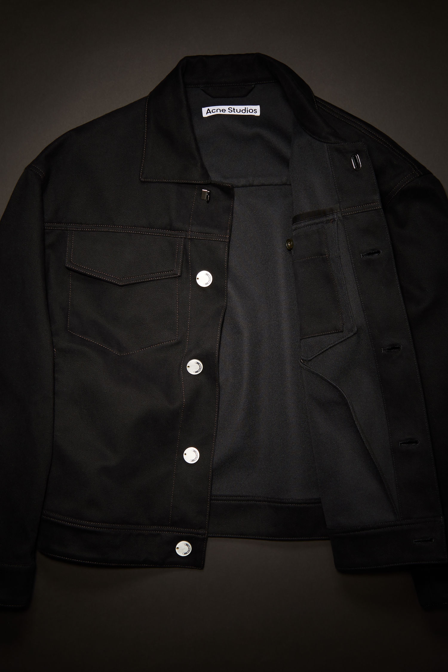 Cotton twill jacket black - 5