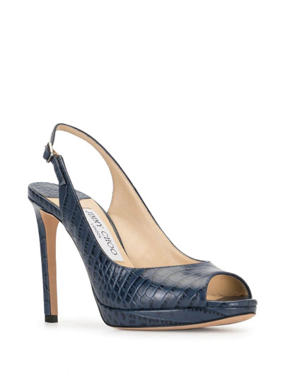 JIMMY CHOO Nova 100mm open-toe pumps outlook