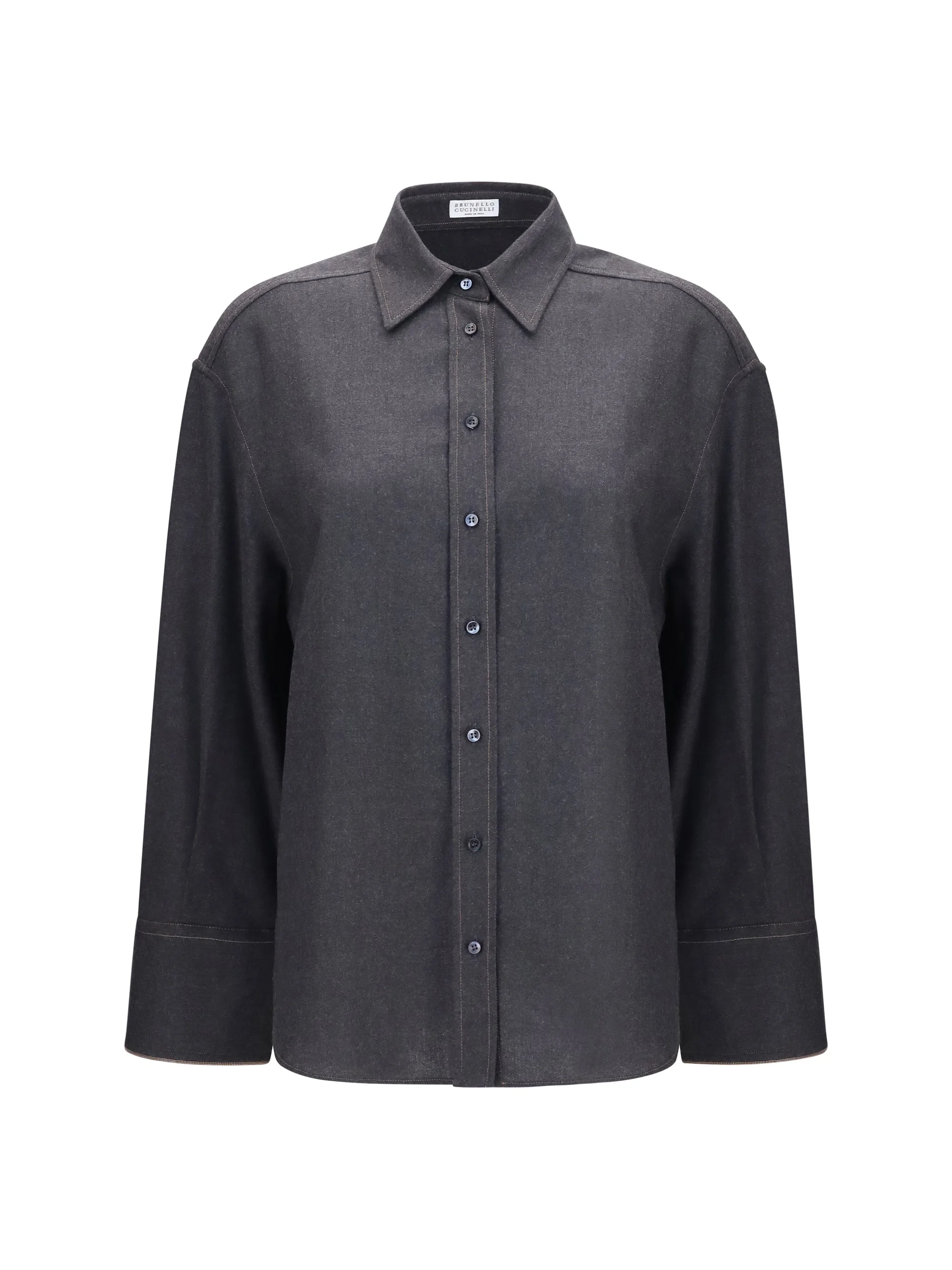 Brunello Cucinelli Women Virgin Wool Shirt - 1