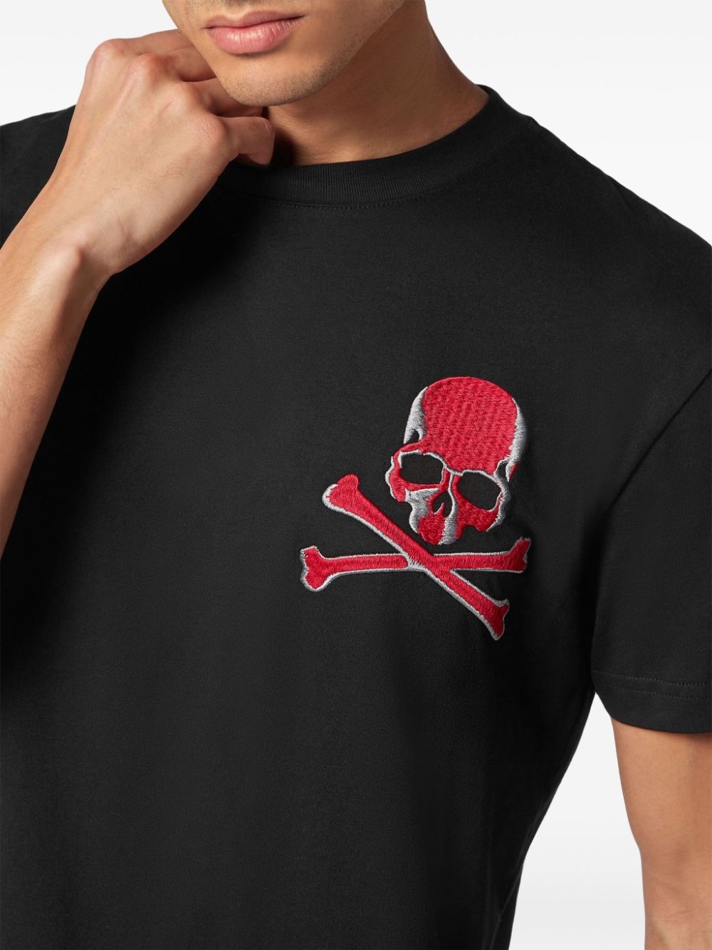 skull-print cotton T-shirt - 5