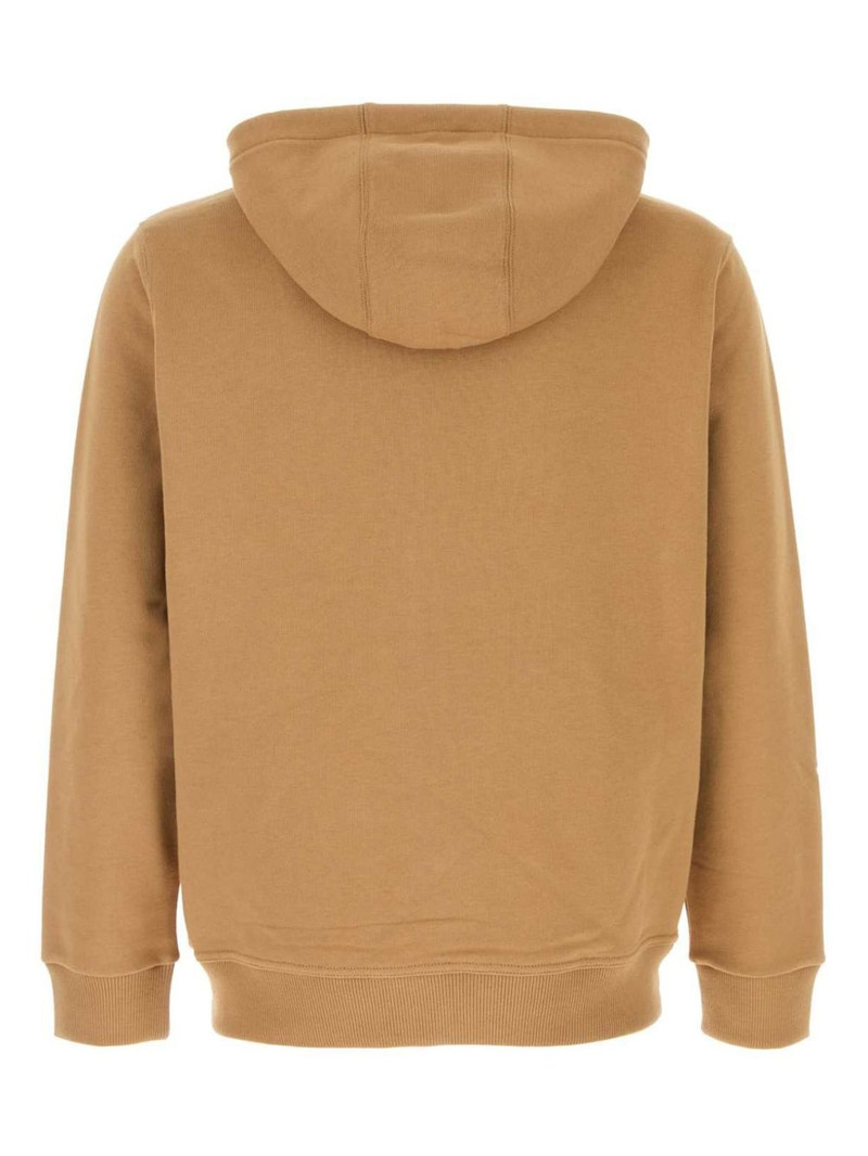 Burberry rubberised-logo hoodie outlook
