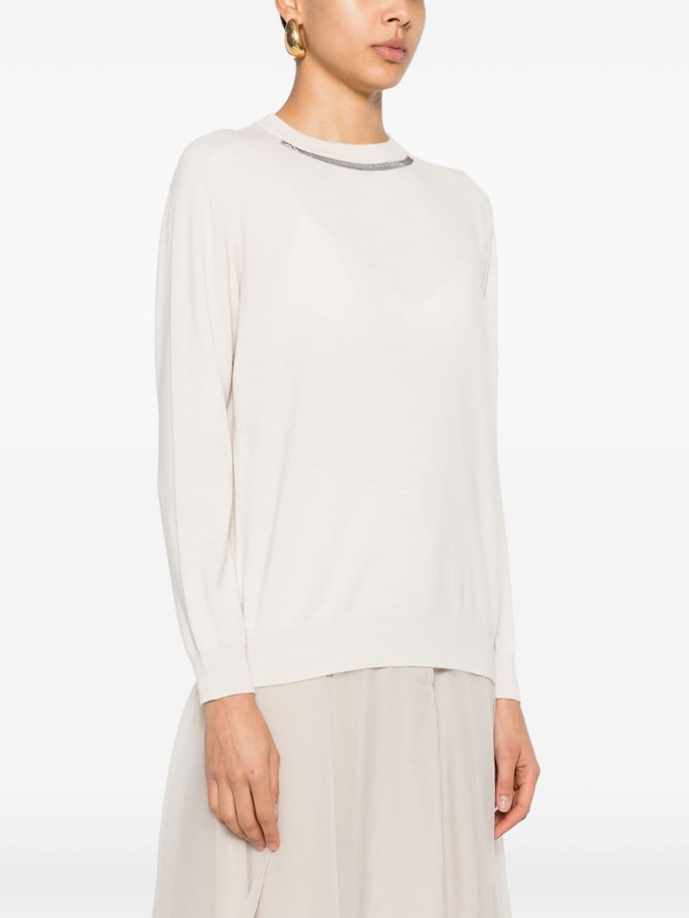 Monili-chain knitted top - 3