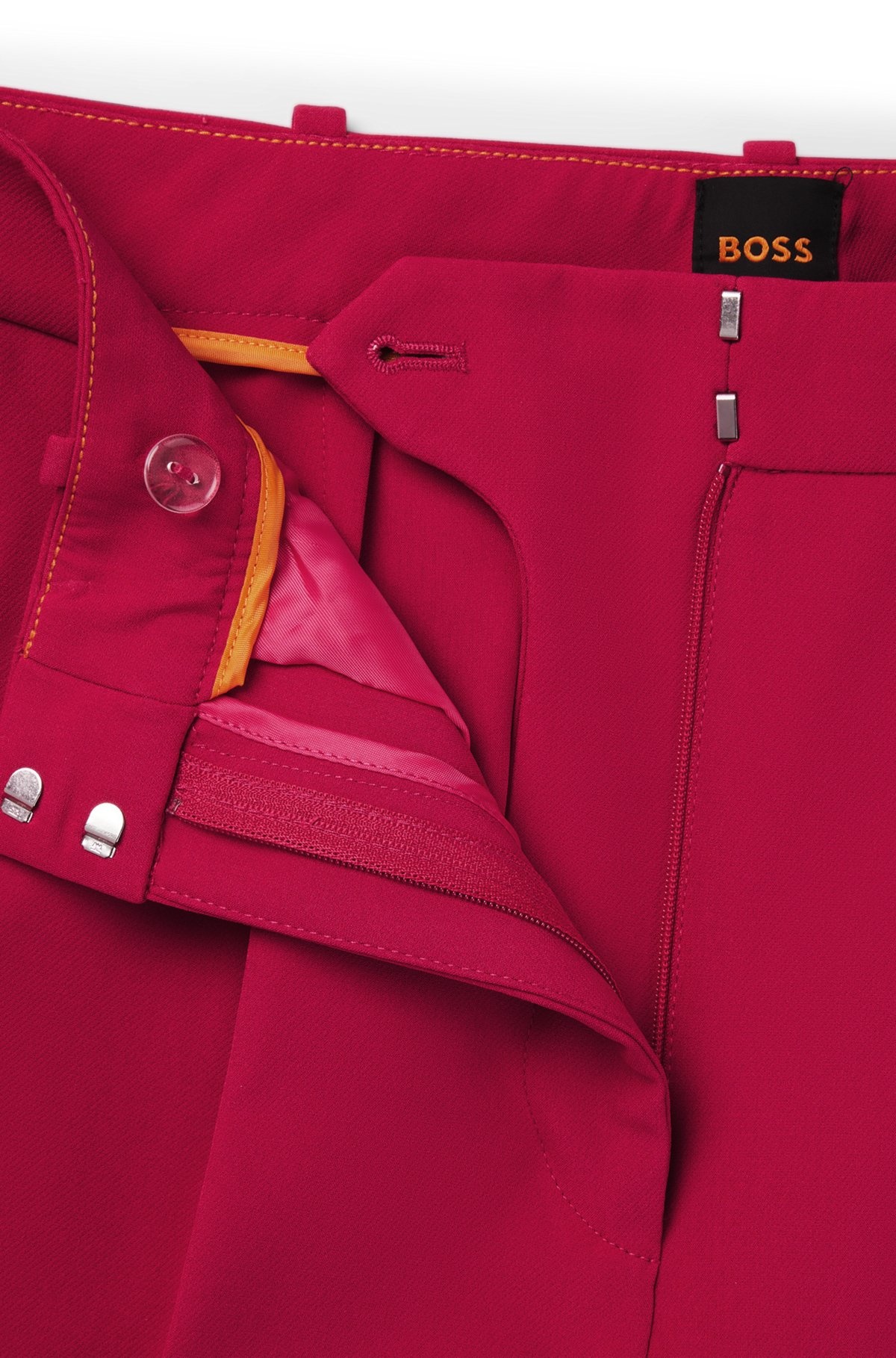 WIDE-LEG TROUSERS IN STRETCH FABRIC - 6