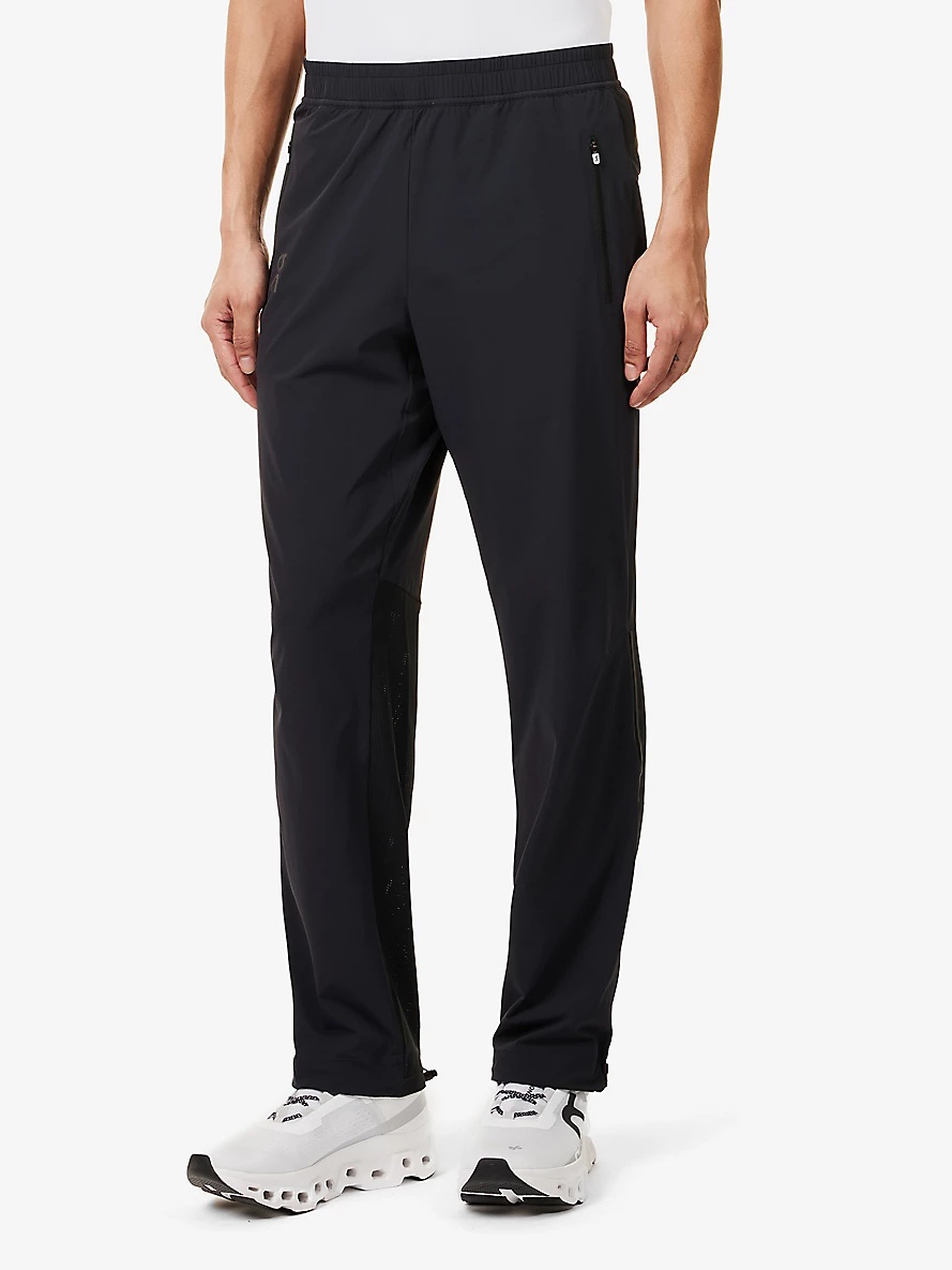 Track Straight-Leg Relaxed-Fit Stretch-Woven Trousers - 3