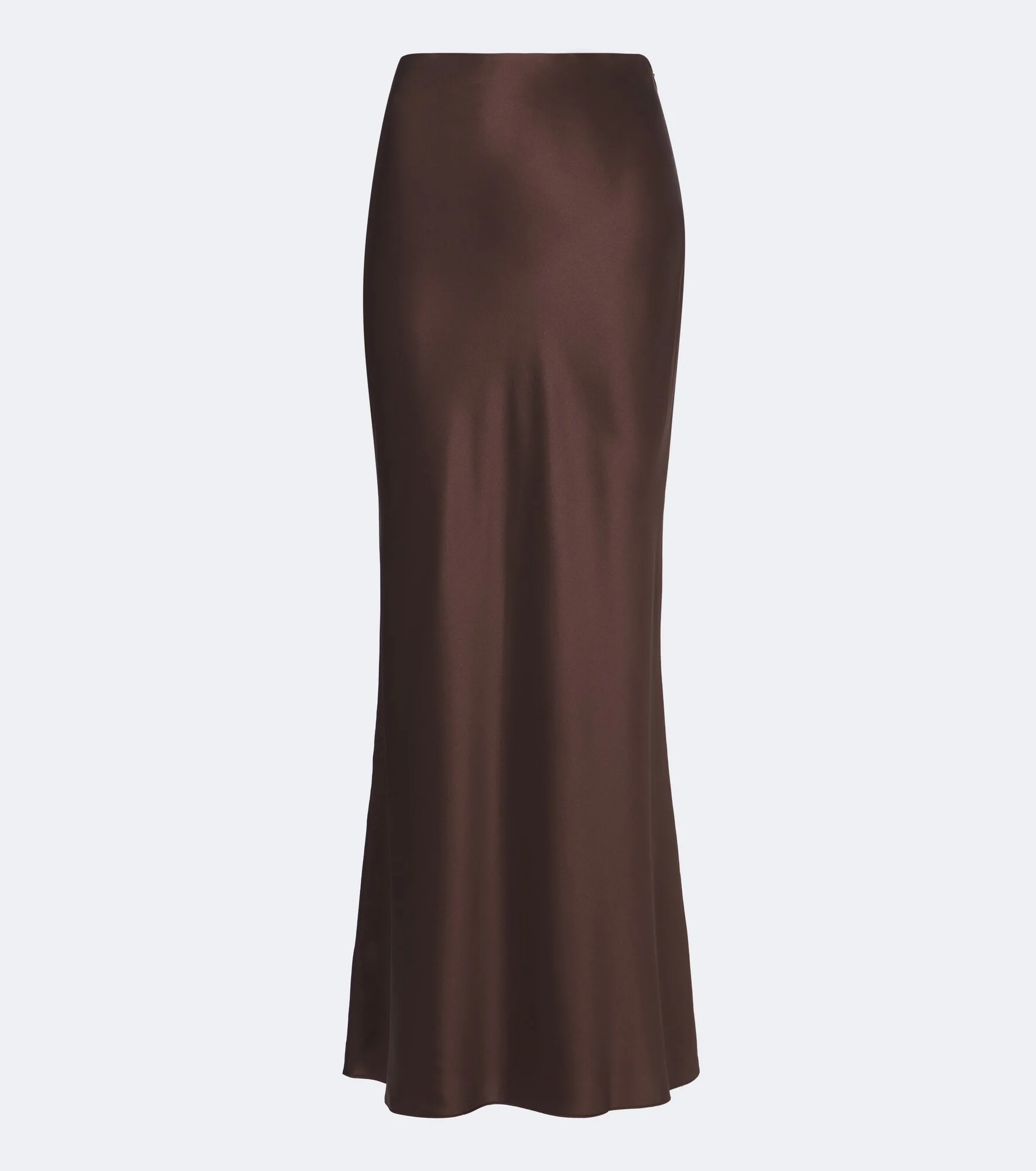 Draped silk charmeuse maxi skirt - 1