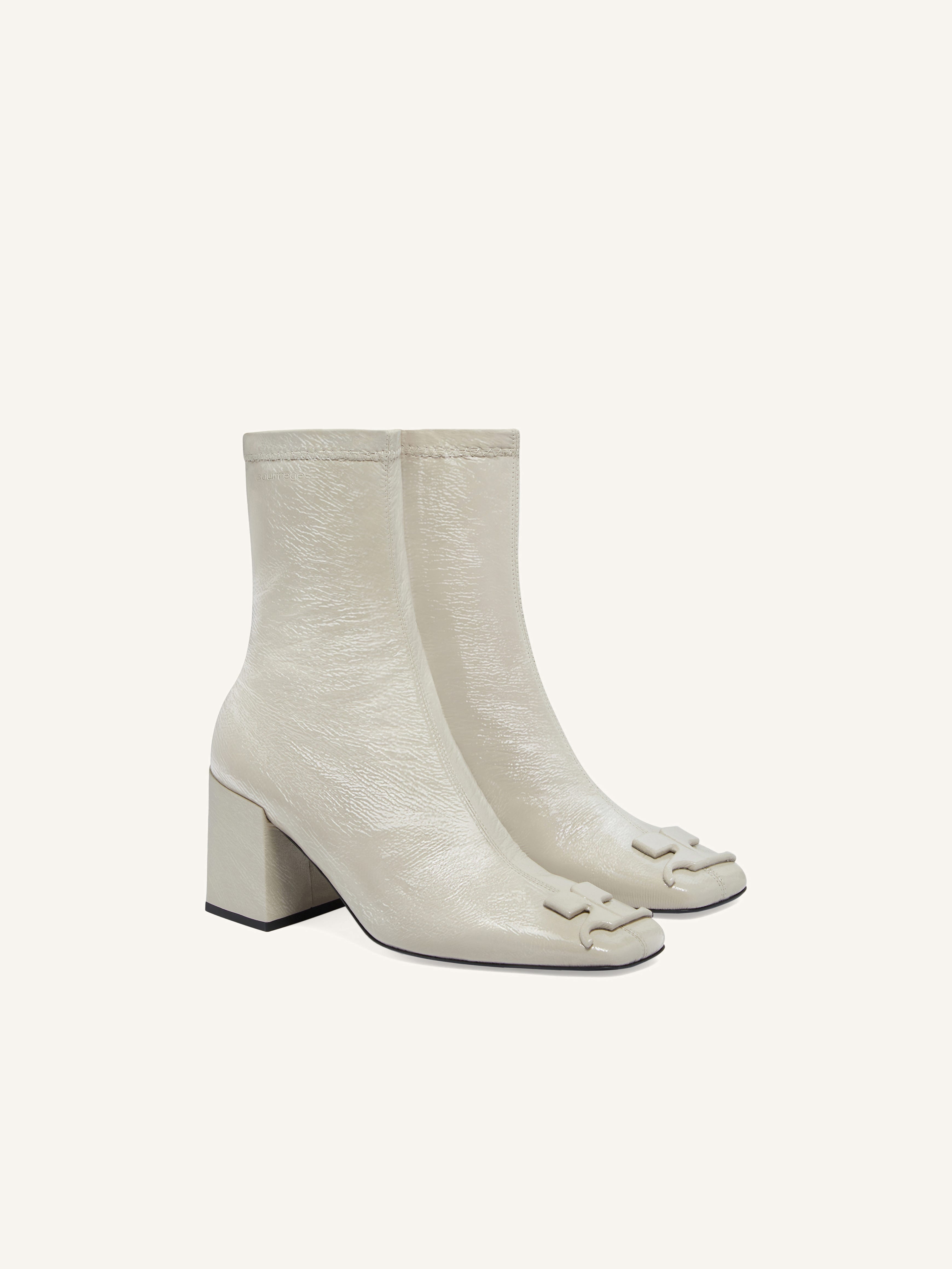REEDITION VINYL ANKLE BOOTS - 2