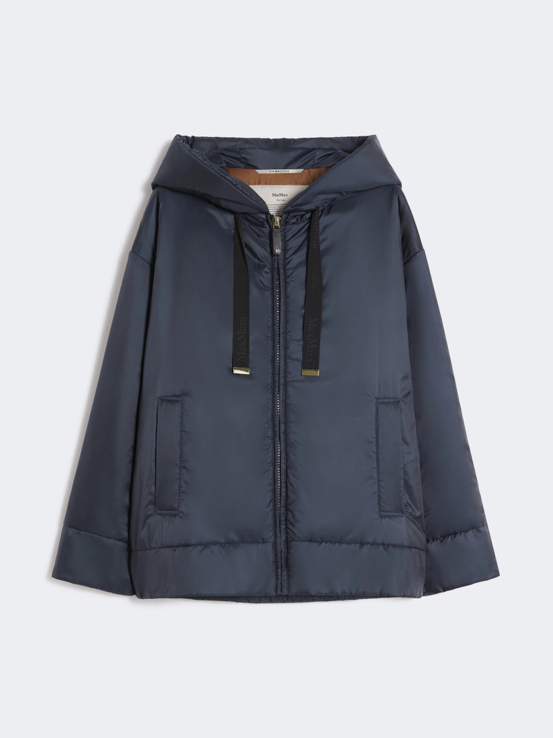 DARIA Padded water-repellent canvas hooded jacket - MIDNIGHTBLUE 1