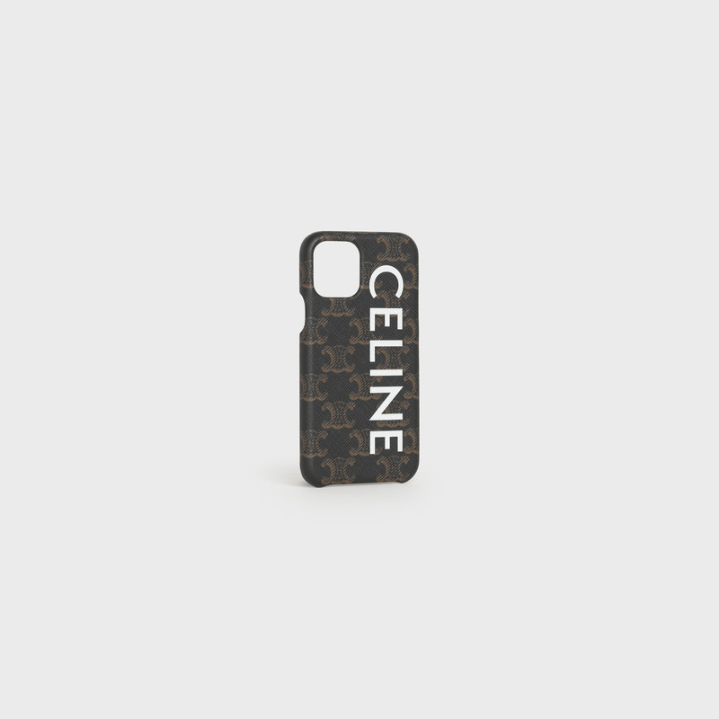 CELINE IPHONE 11 PRO CASE  IN  LAMBSKIN WITH TRIOMPHE CANVAS PRINT AND CELINE PRINT outlook