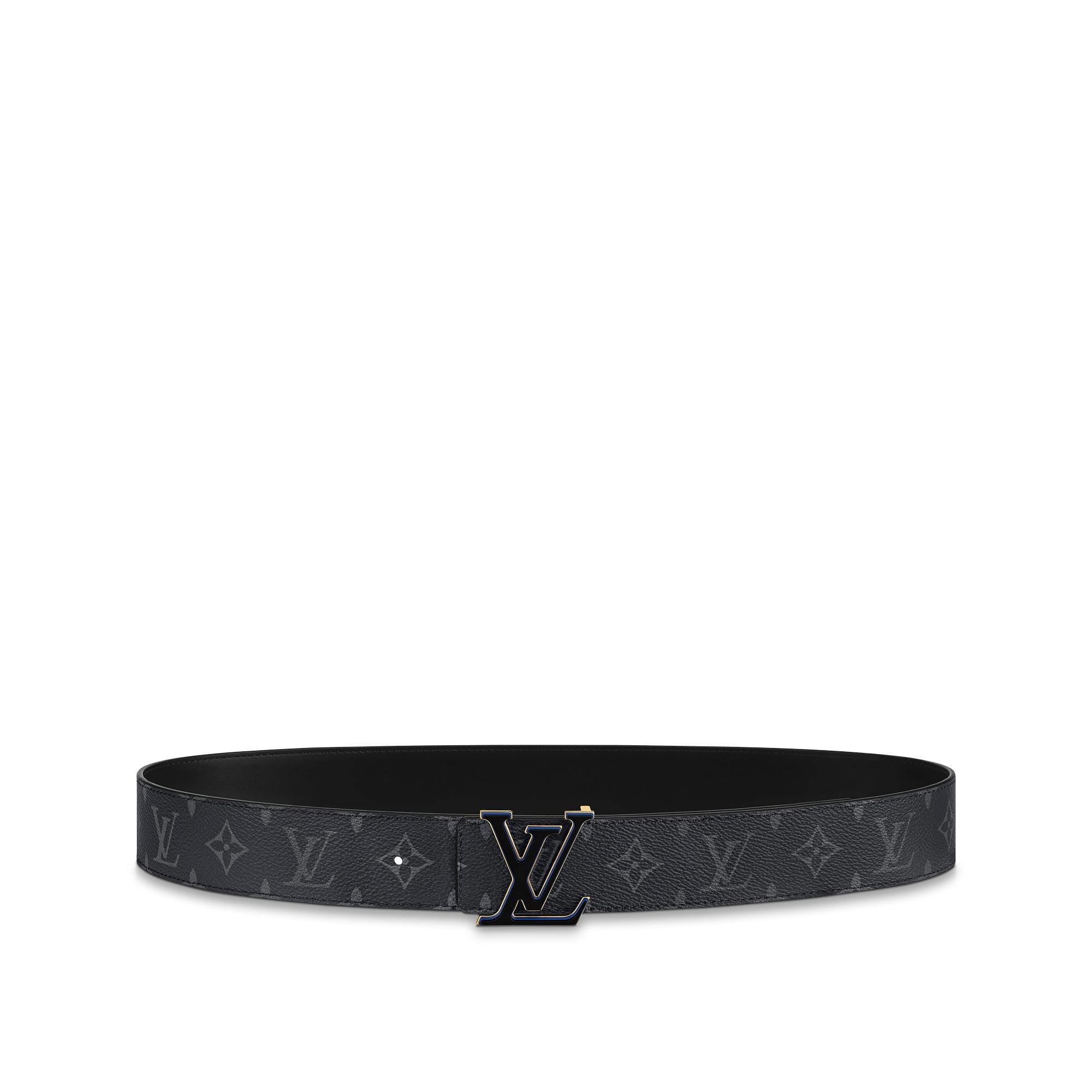 Louis Vuitton Belt Initiales Monogram Eclipse Matte Black