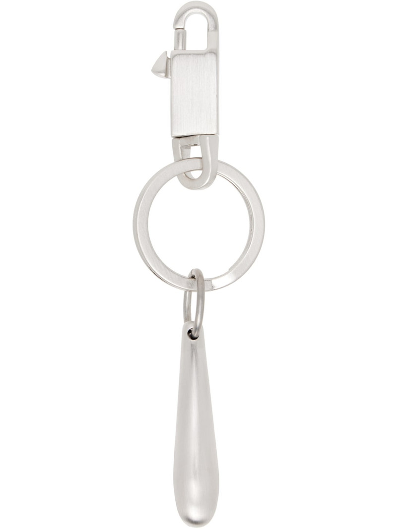 Rick Owens Silver Concordians Teardrop Keychain outlook