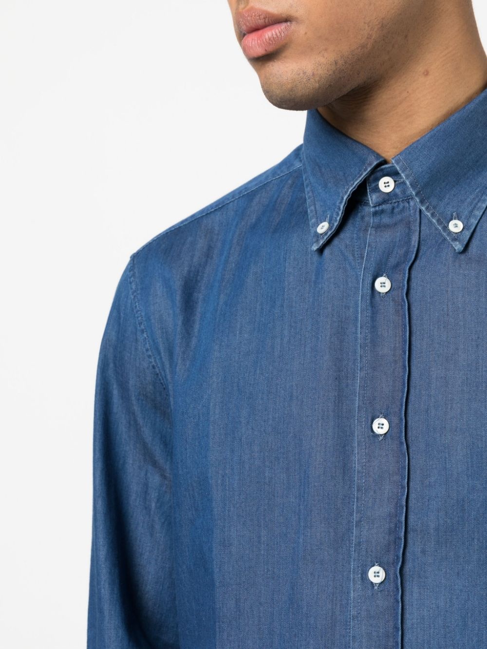 denim cotton shirt - 5