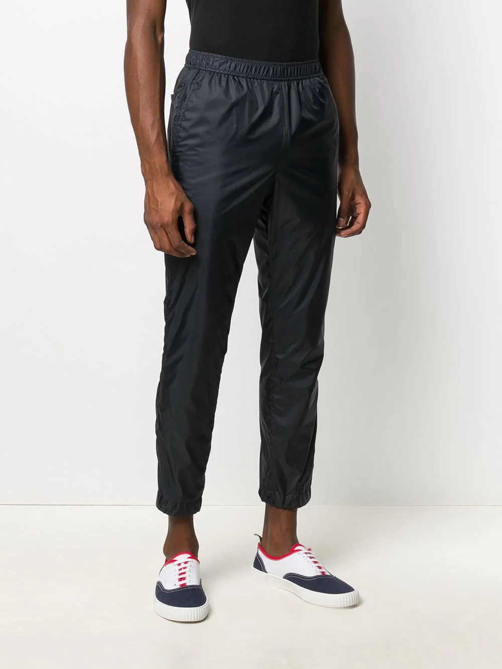 cropped side-tab track pants - 3