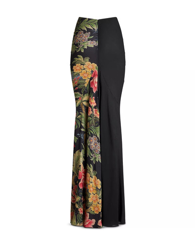 Etro Print Block Ruched Long Skirt outlook