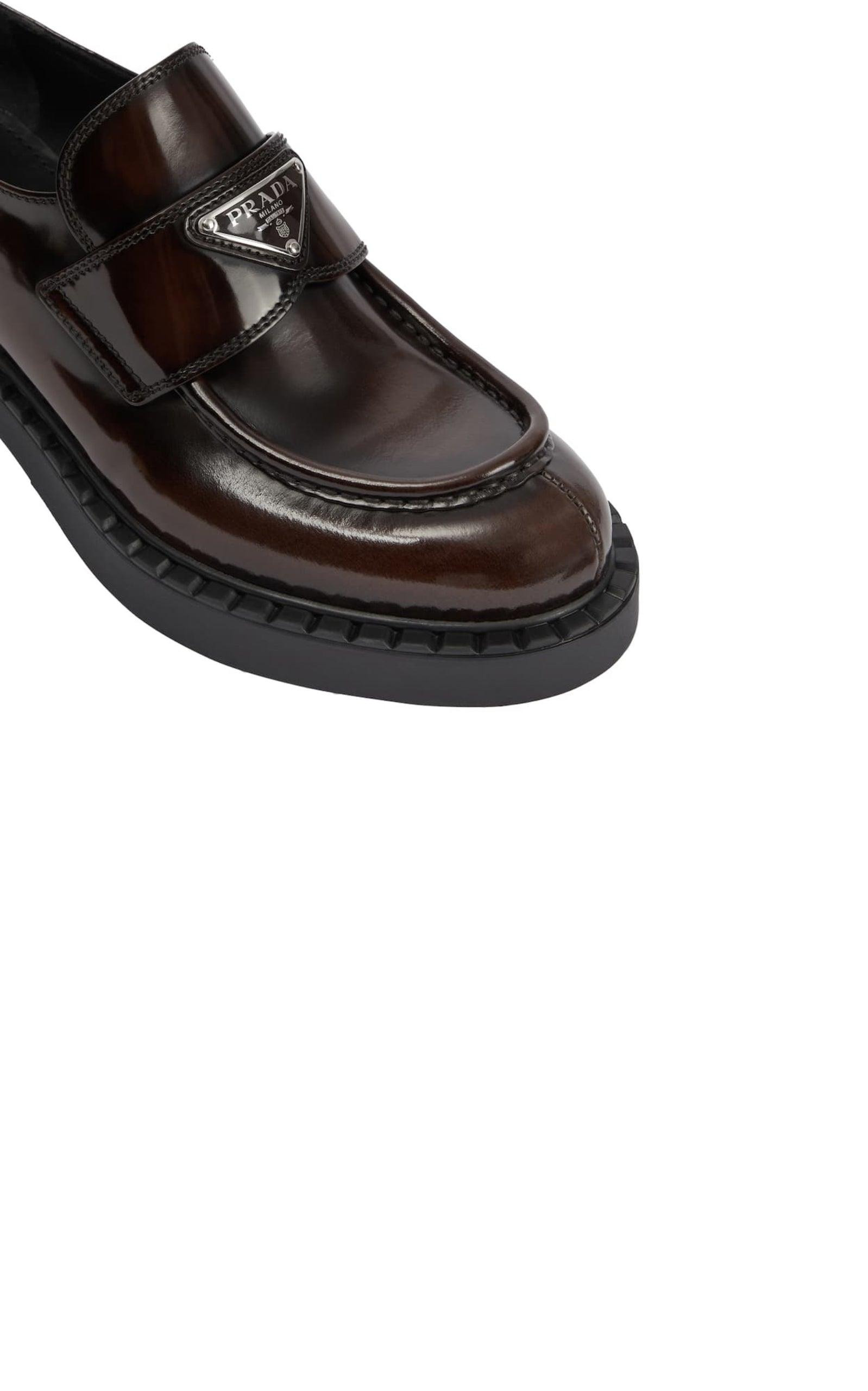 Logo Leather Loafers - 6