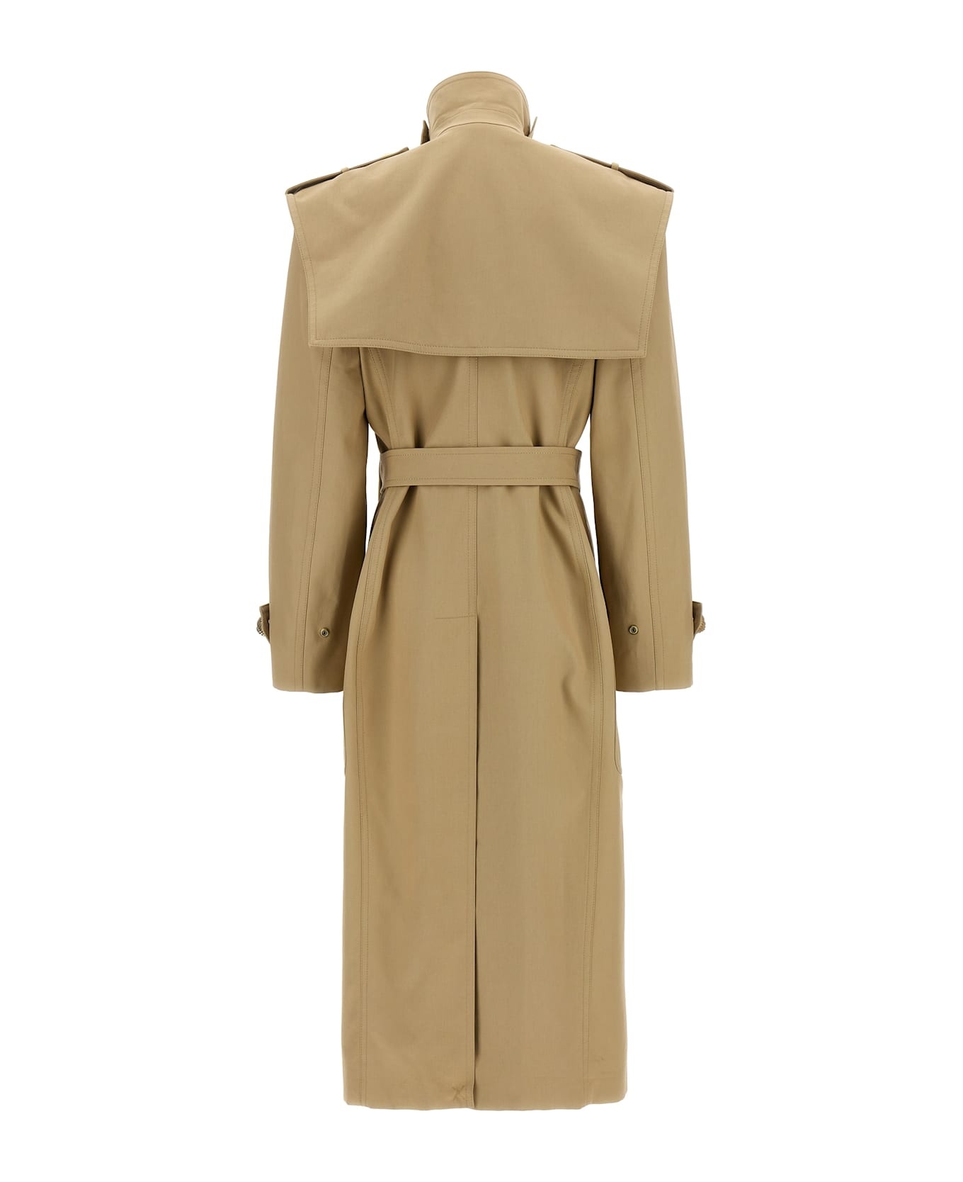 コート BALMAIN 'Chiocciola' button trench coat Beige Balmain 'chiocciola' Button Trench Coat | italist | REVERSIBLE