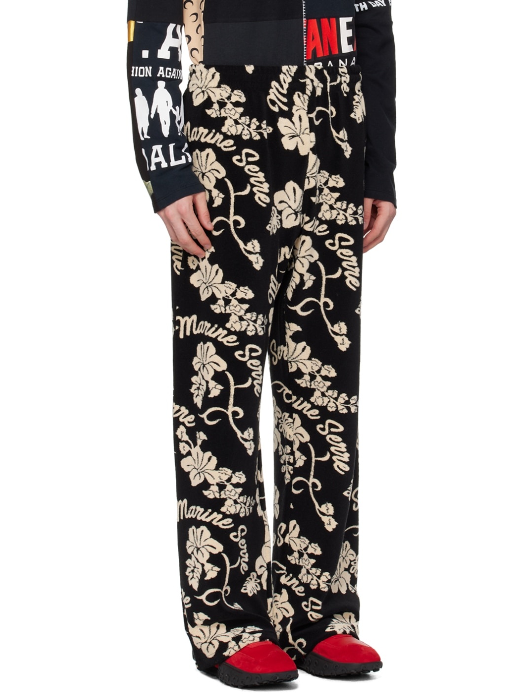 Black Jacquard Sweatpants - 2