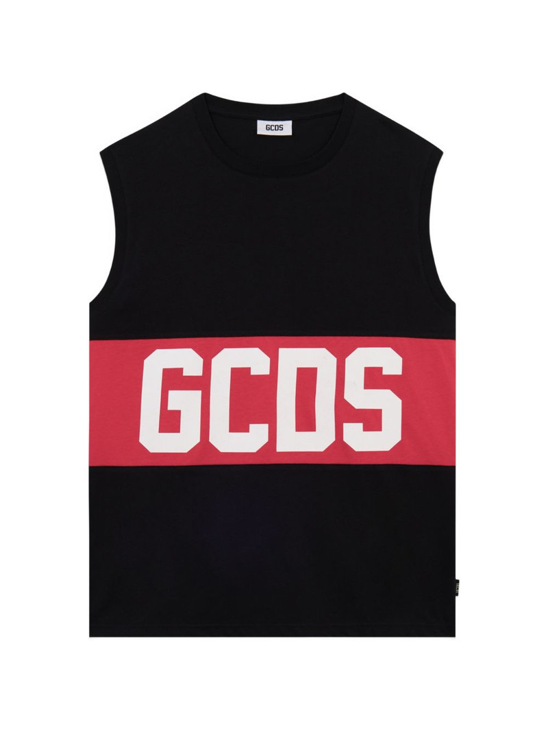 logo sleeveless T-shirt 1