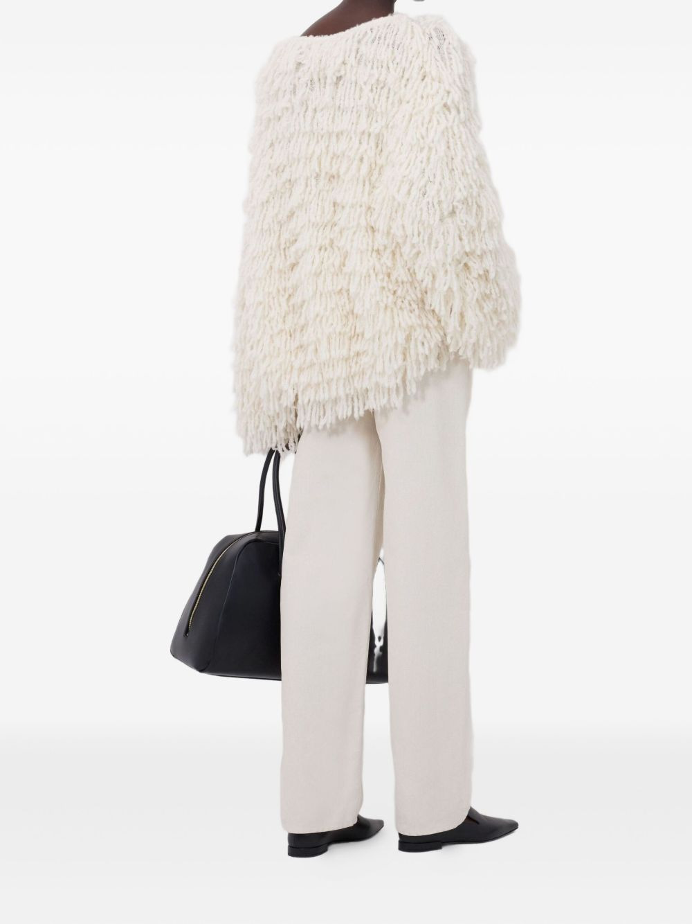 fringe wool sweater - 4