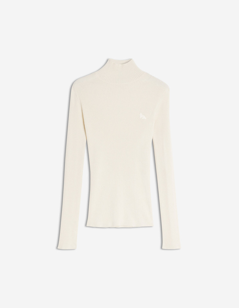 BABY FOX FINE WOOL RIB TURTLENECK JUMPER 1