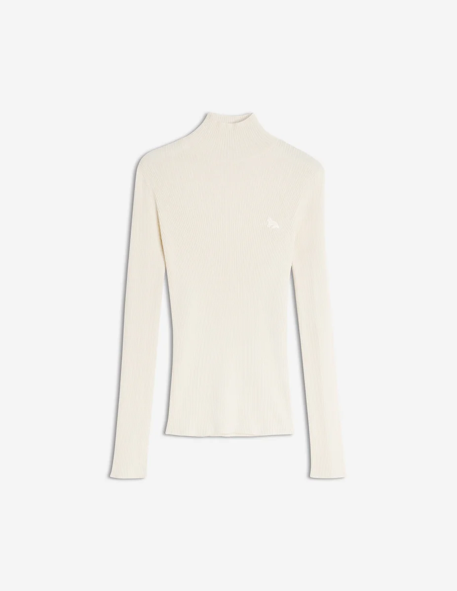 BABY FOX FINE WOOL RIB TURTLENECK JUMPER - 1