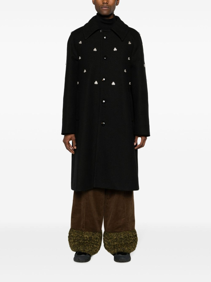 NAMACHEKO Verdun rivet-embellished midi coat outlook
