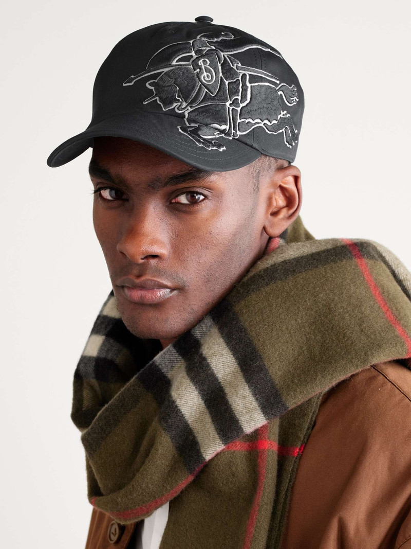Burberry Appliquéd Cotton-Twill Baseball Cap outlook