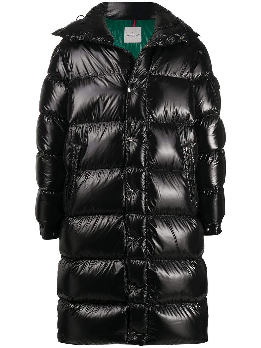 mid-length padded coat - 1