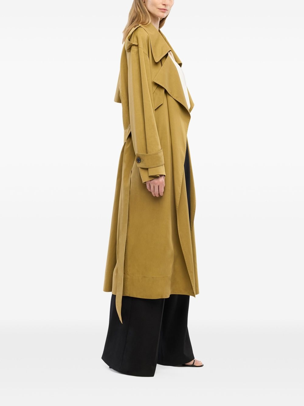 belted trench coat - 3