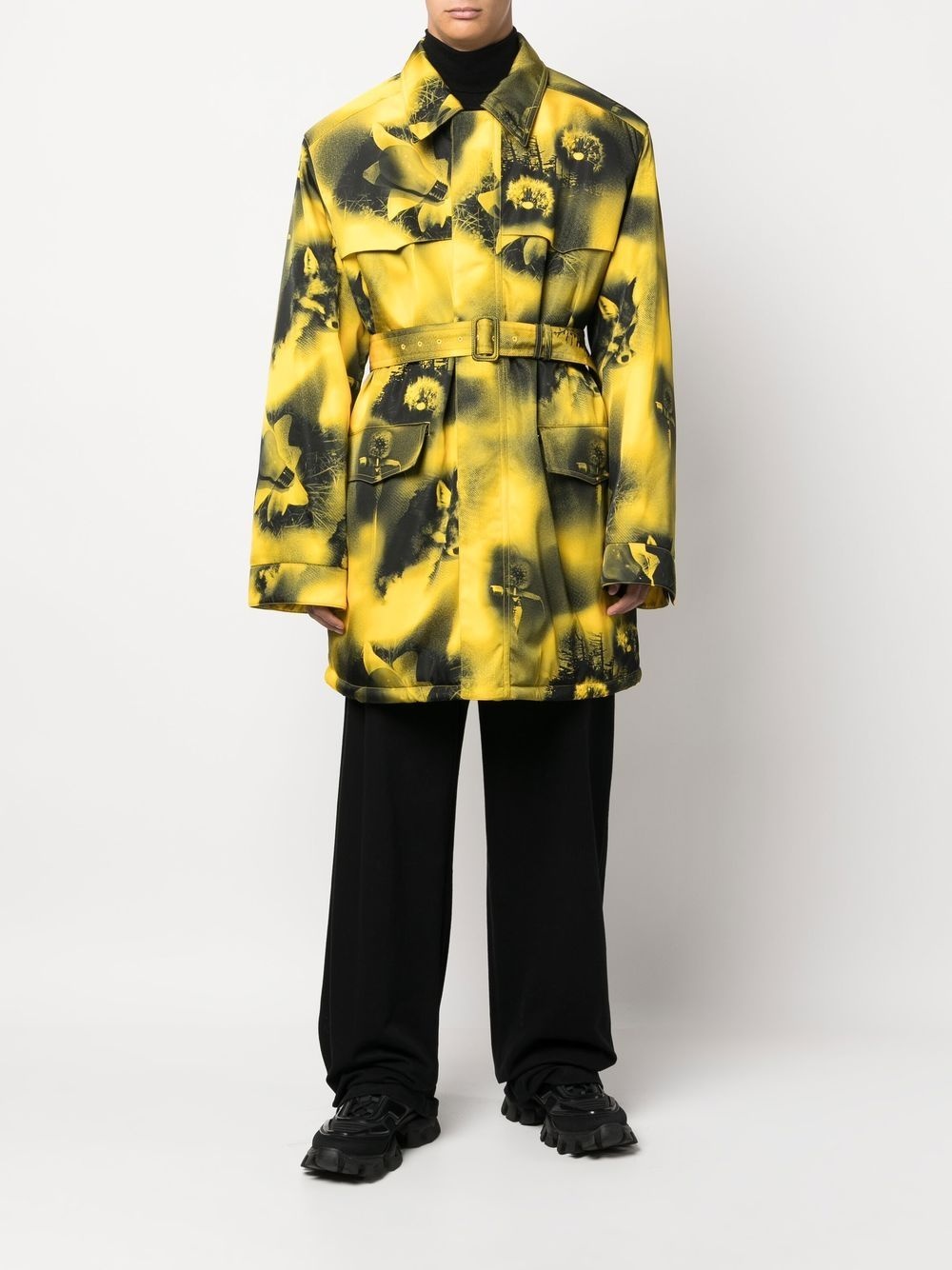 【関税込み】prada Re-Nylon printed parka Prada Re-Nylon abstract-printed parka coat | farfetch