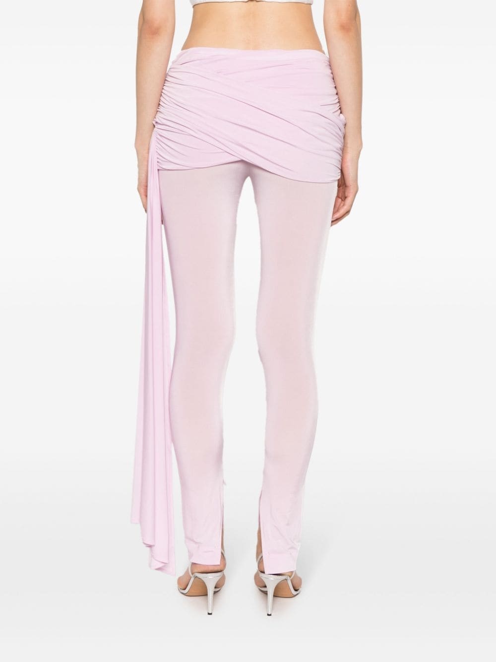 sash-detail jersey leggings - 4