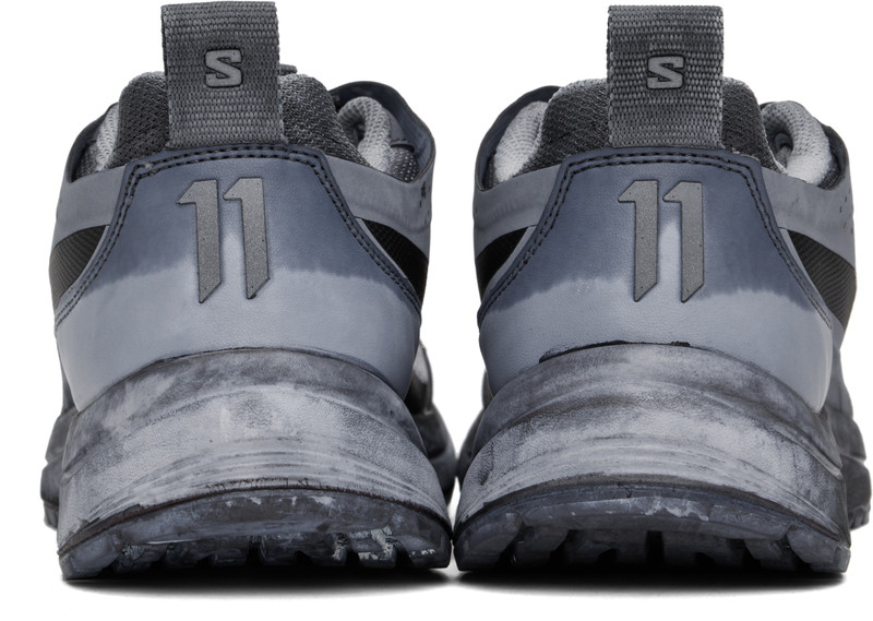 11 by Boris Bidjan Saberi Black & Gray Salomon Edition Bamba 2 Low V2 Sneakers outlook