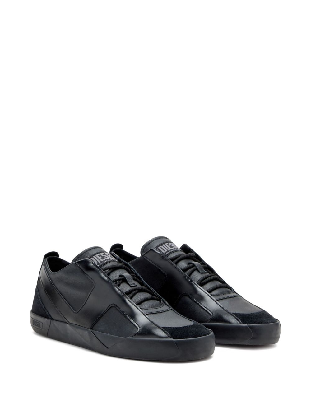 Slante leather sneakers - 2