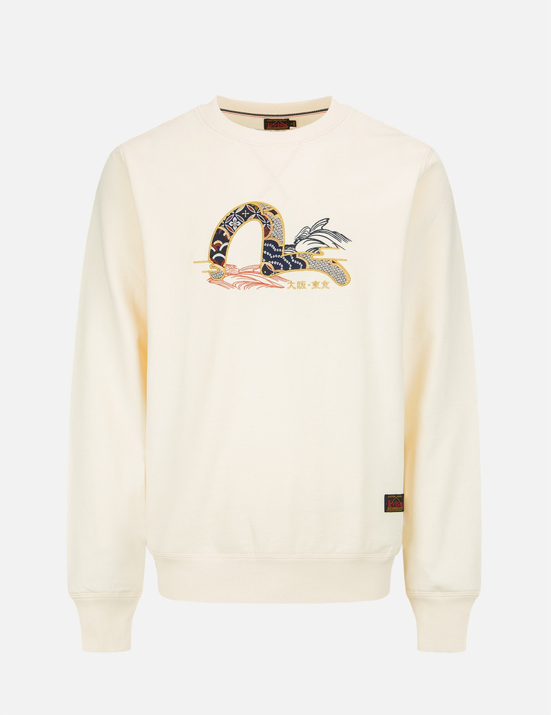 BROCADE SEAGULL APPLIQUÉ SWEATSHIRT 1