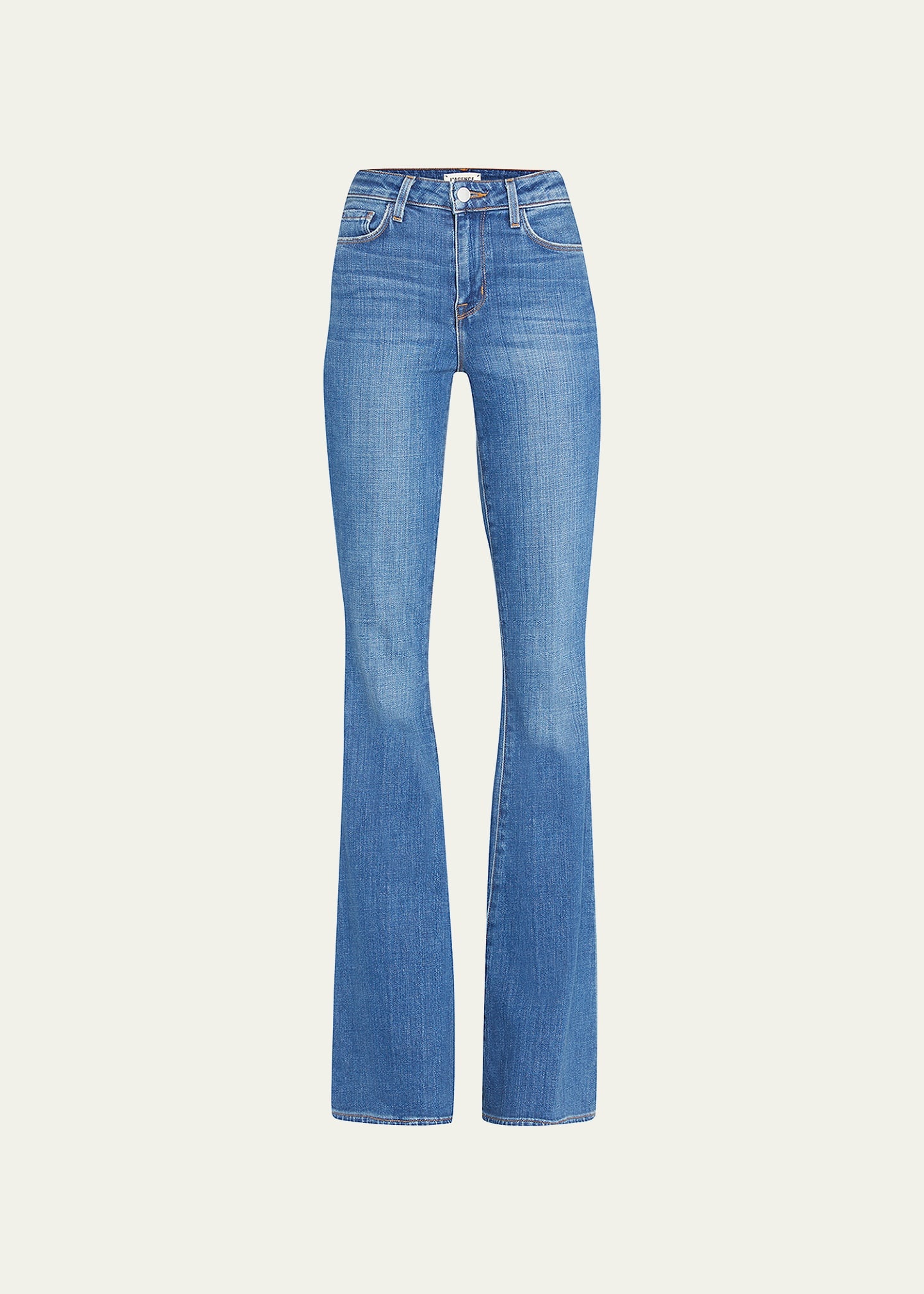 Bell High-Rise Flare Jeans - 1